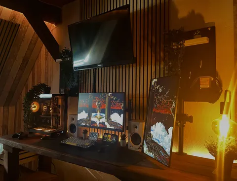 My cozy and nature vibe setup