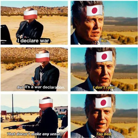 Japan rejects Poland’s war declaration