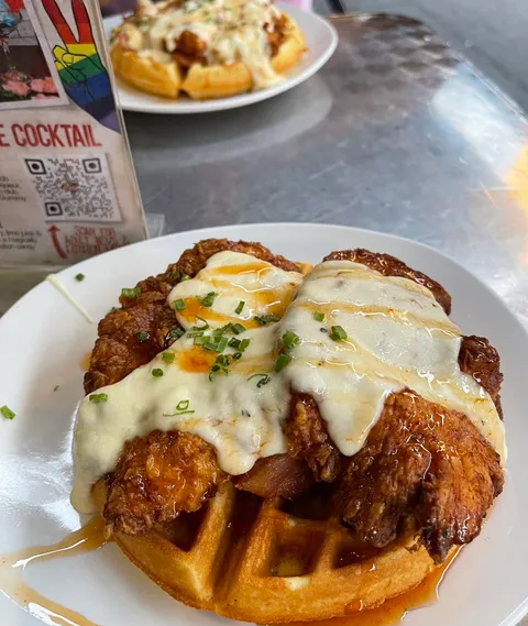 [I ate] chicken and waffles!