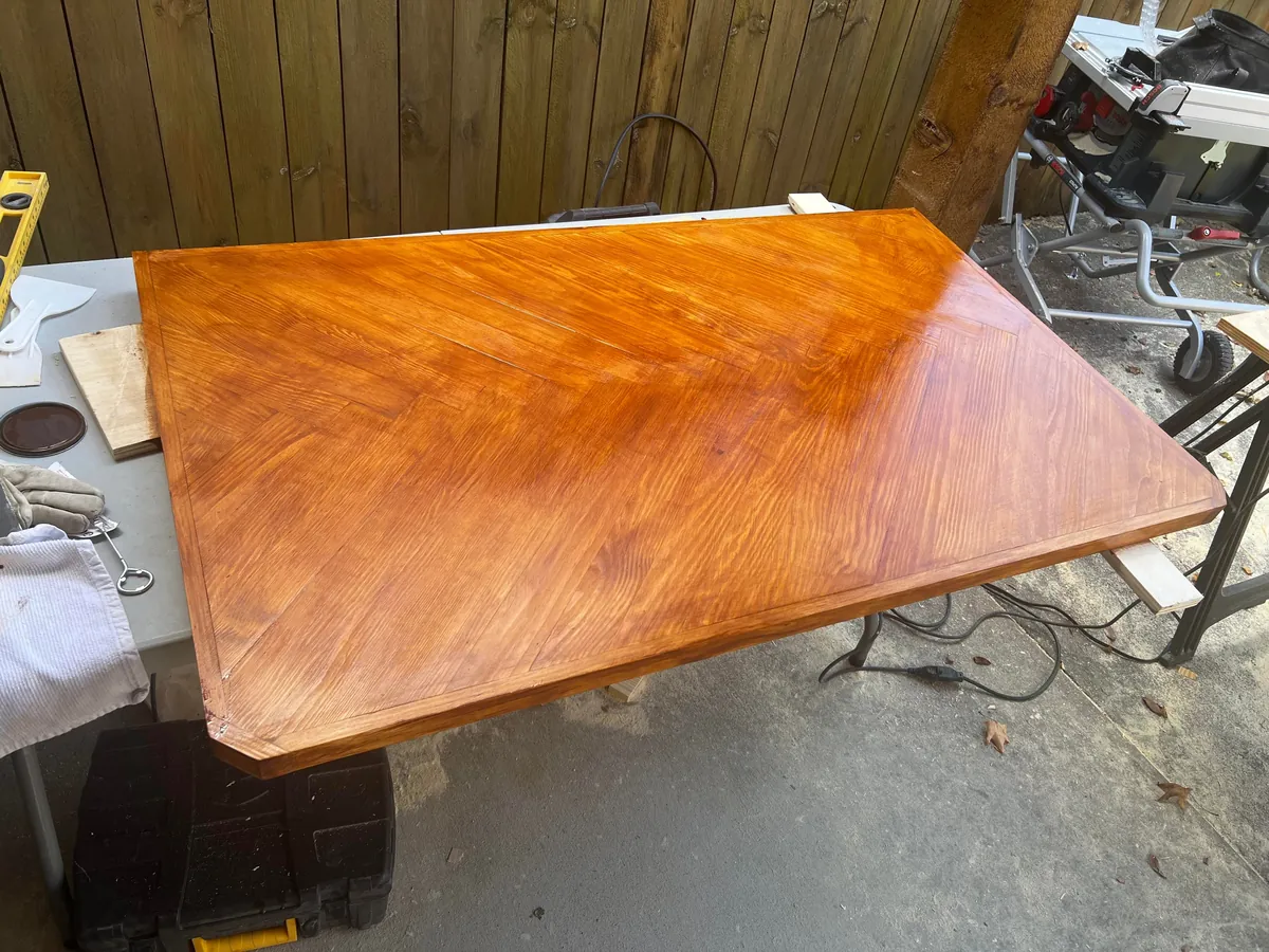 First real furniture building project. Wanted a cabinet/bar in this small space under our basement stairs. Pretty happy with the results!