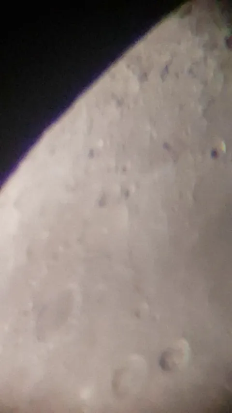 The moon trough my cheap telescope