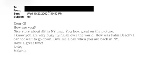 Further evidence in timeline of Melania’s association with Epstein and Ghislaine