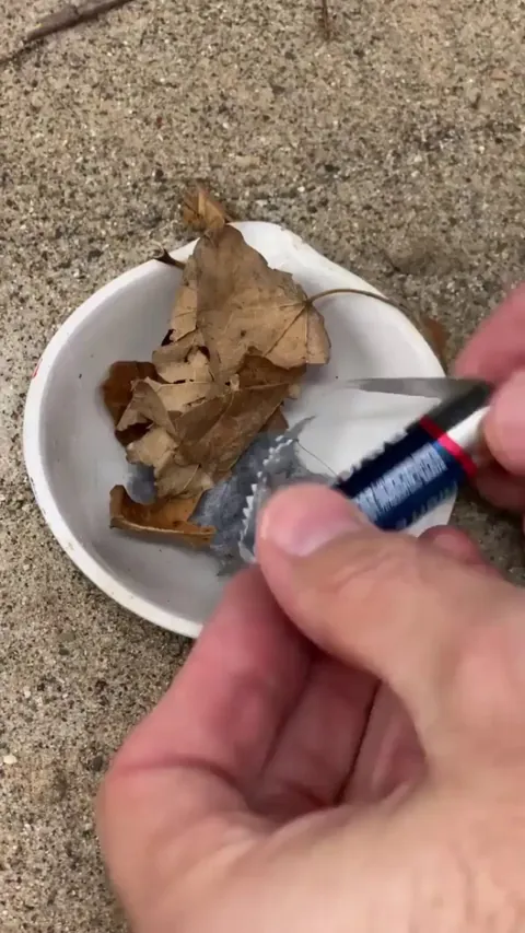 How to start a fire with a battery and gum wrapper - could be life saving