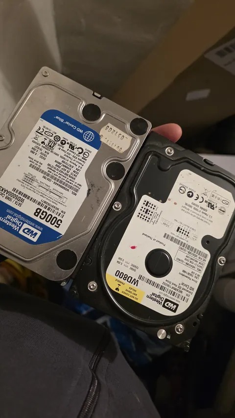 15-year-old HDD, 80% bitcoin mining.