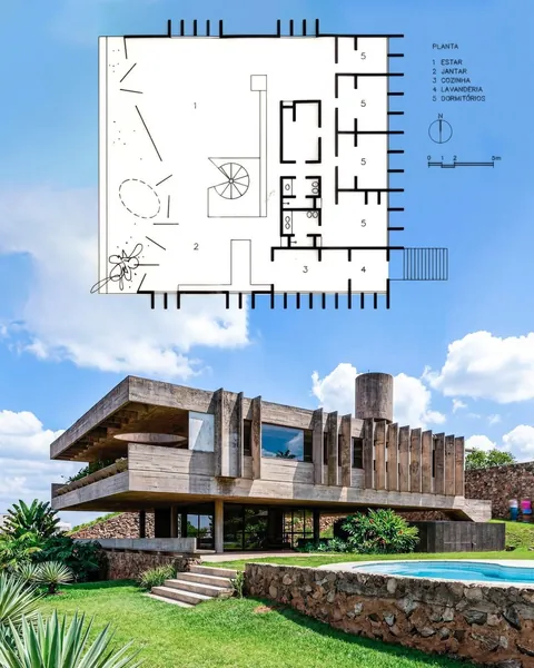 Nadir Zacharias House - São Paulo Brazil by Ruy Ohtake (1970)