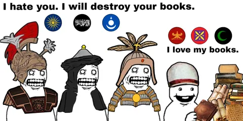 Why does everyone love burning Iranian books?😭😭😭