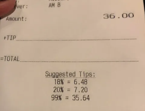 They have a 99% tip suggested