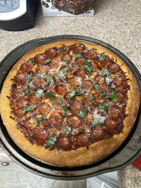 My first homemade pizza
