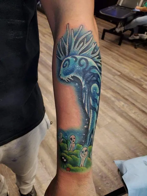 Night walker from Princess Mononoke. eryka Jensen at Erykane ink and art in Meridian Idaho