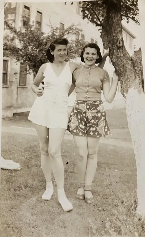 My grandmother (right) and her sister. 1930s. 