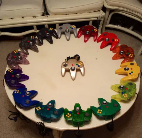 This Nintendo 64 controller color wheel