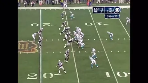 [Highlight] Jake Delhomme finds Mushin Muhammed for an 85 yard touchdown. The longest touchdown reception in Super Bowl history.