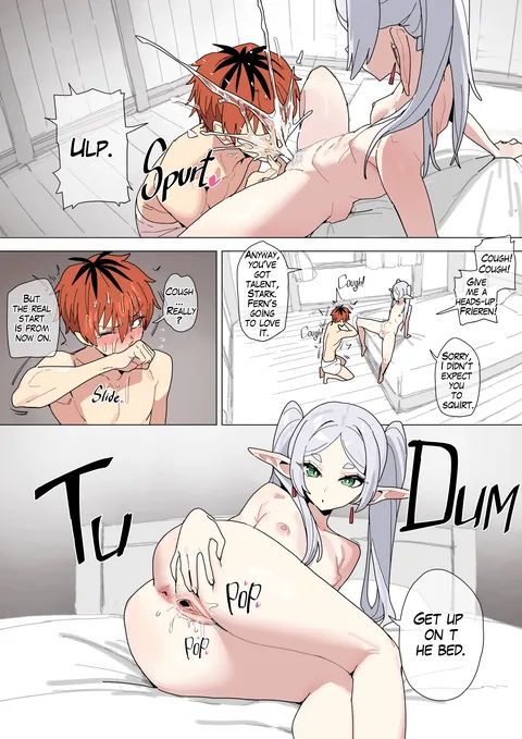 ( Frieren ) ( stark ) Frieren’s Sex Education – Stark Arc [ artist: Luxsumildo ]