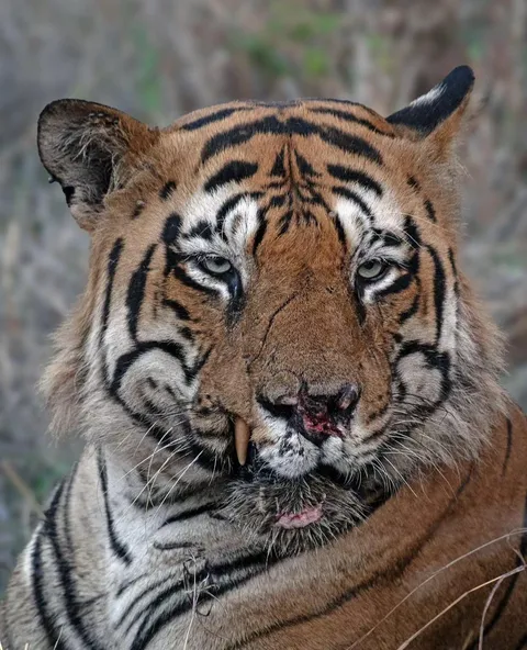 🔥 Portrait of Chota Matka, the king of Tadoba. Arguably India’s most famous Tiger right now. 