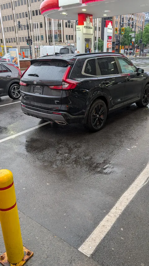 She's in her car and started filming me when I did a double take on the parking job