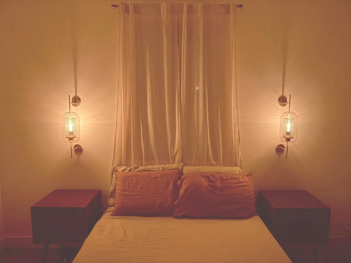 I made a pair of wall sconces for my bedroom renovation