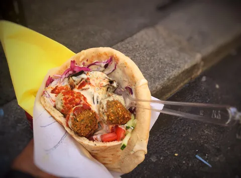 [I ate] falafel sandwich