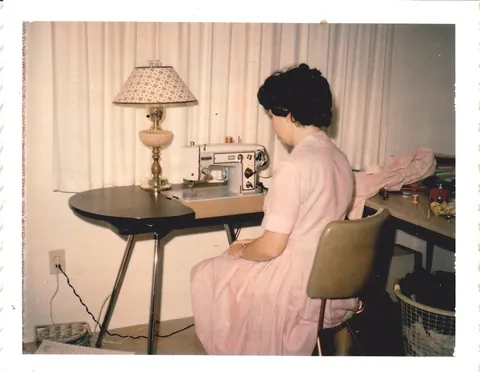 Pictures of my mom in 1965, a newlywed in her new house