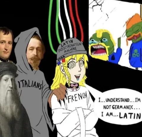 imagine if the french still spoke frankish dialects and the word for baguette was långt brød or something. 