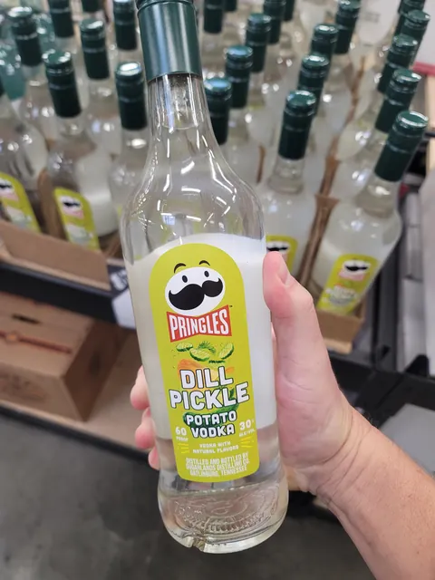 Pringles has a 60-proof dill pickle potato vodka.