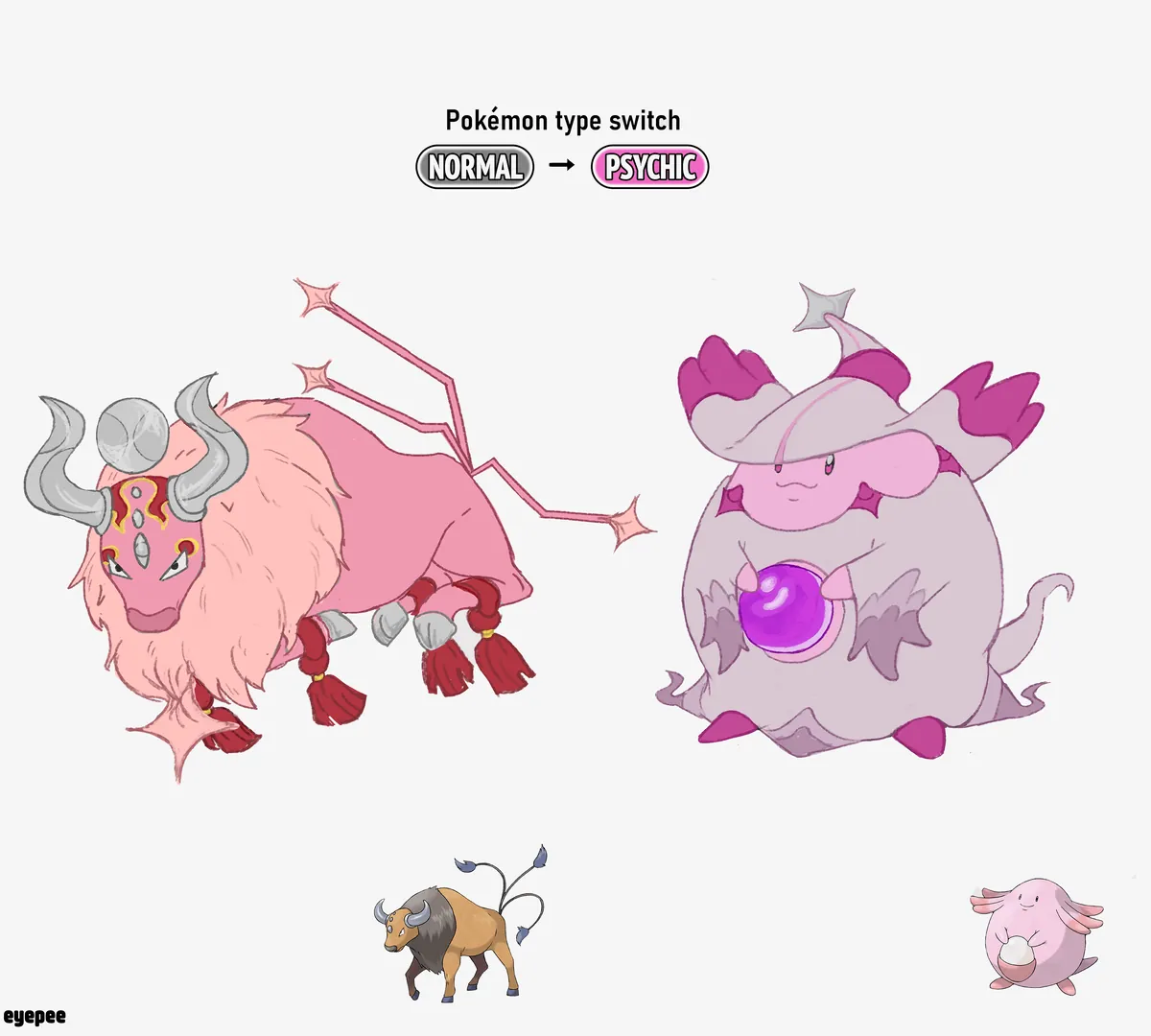 [OC]My pokemon Type Switch-tober!