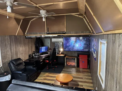 Finally got my gaming shed up and running