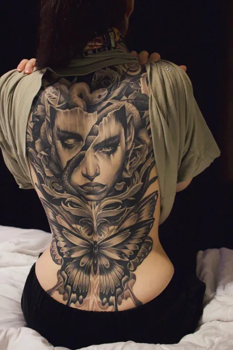 Back piece done in 6 months. :) Artist: Josh Dobbs, Nova Scotia, Canada