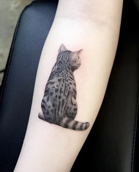 “This little cat” artist Nicholas Hald, Origin Tattoo, London England