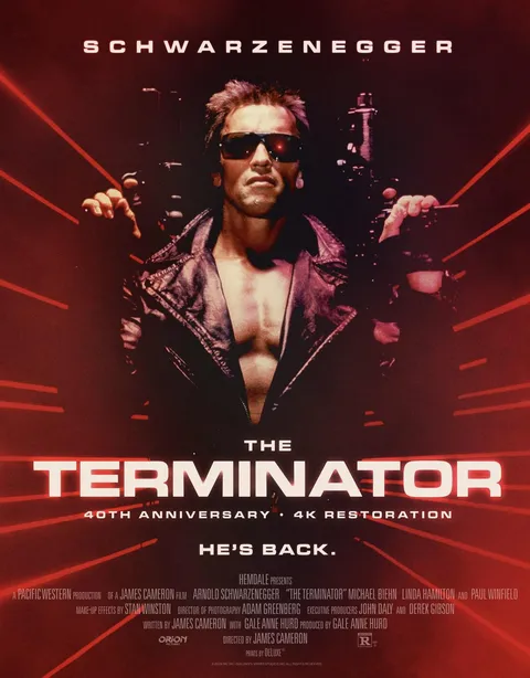 Official 40th Anniversary Poster for ‘The Terminator’