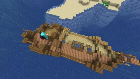 I just found shipwreck that generated on border of 3 biomes. And it is made from 3 types of wood.