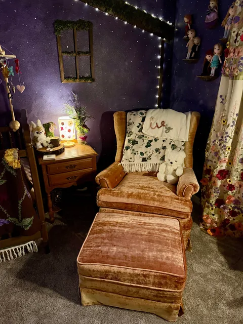 My daughter’s enchanted forest-themed nursery