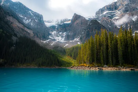 Not the typical view of Moraine Lake | Alberta, CA [4516x3011] [OC]