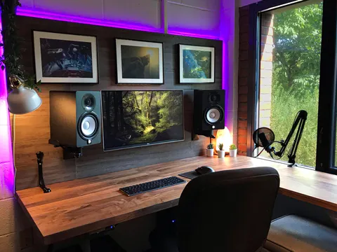 Finished my dorm room setup!