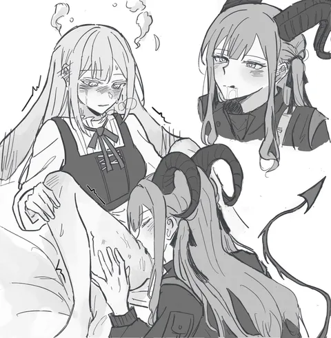 Demon girls love the taste of human pussy juice (toto rabpit3) [BanG Dream!]