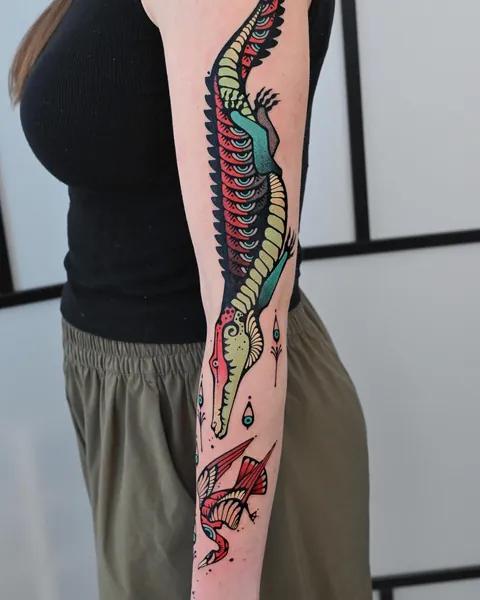 Gator by me, Max Murphy at Living Lore Tattoo in Ellicott City, MD