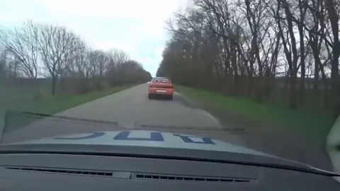 Chasing Russian car
