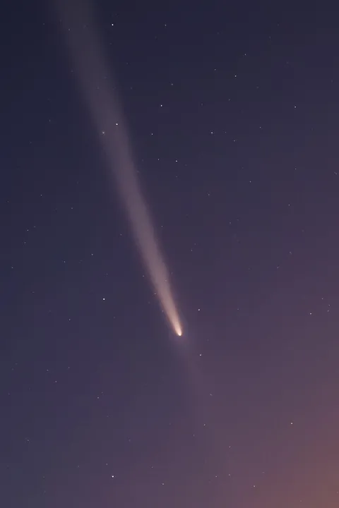 Comet after sunset