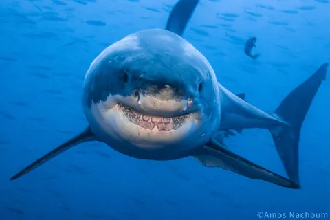 🔥 Great White Shark Smiles for My Camera