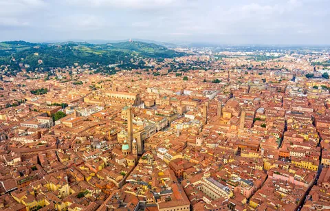 Bologna, Italy and its surviving medieval towers