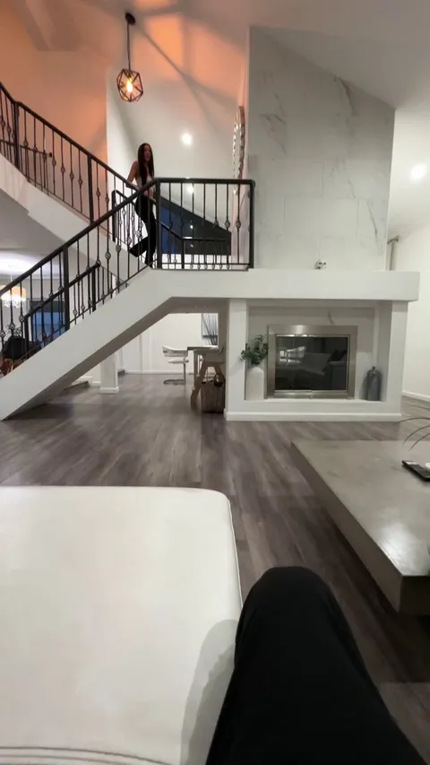 Hubby fell asleep during movie night so i sucked his friends dick and gave him a real show