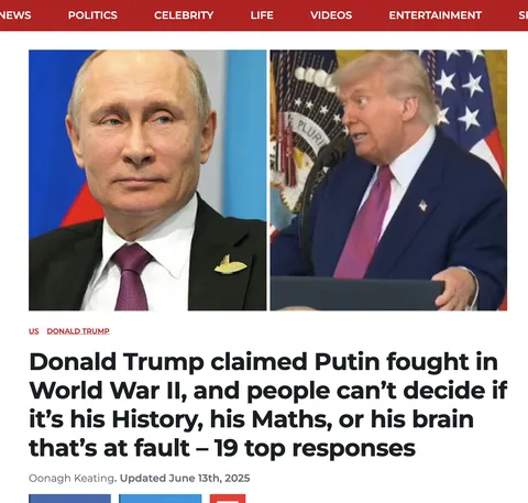 Not sure if it's Putin's face in Trump's palm or Trump's in Putin's, but someone's got a hand full of face