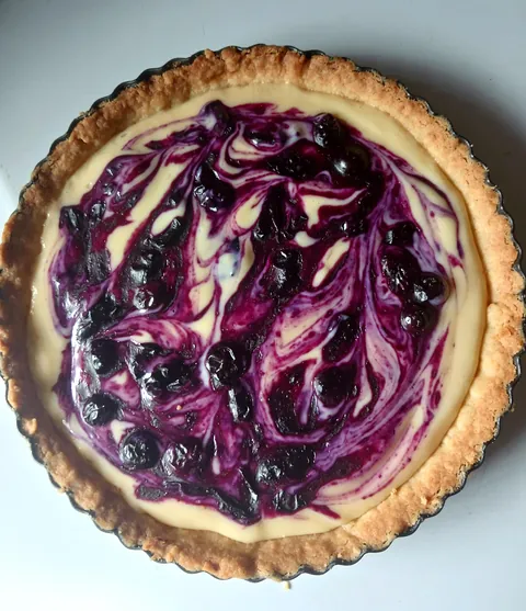 [Homemade] Blueberry and Lemon tart