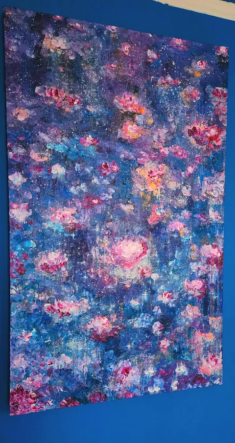 Acrylic dream worlds painted from imagination