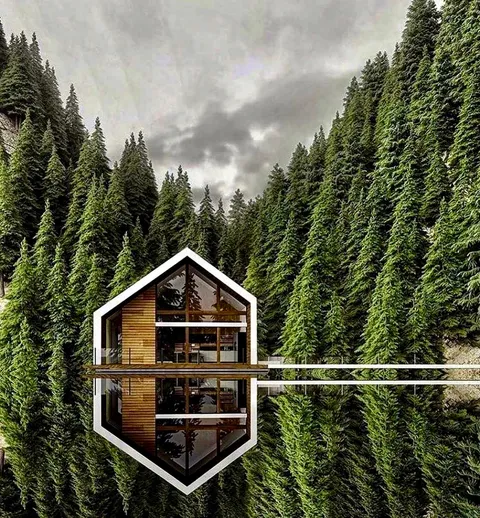 This house on a lake