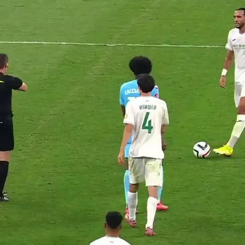 N. Ghandri from Ahkmat Grozny was sent off vs Zenit St. Petersburg and handed his shirt to a fan on the way out. VAR then overturned the red and he had to ask for his shirt back before rejoining the match