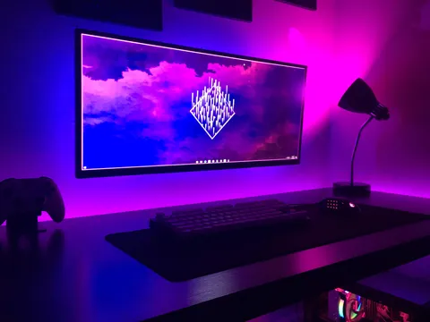 Had the chance to hide my monitor mount cables, no regrets