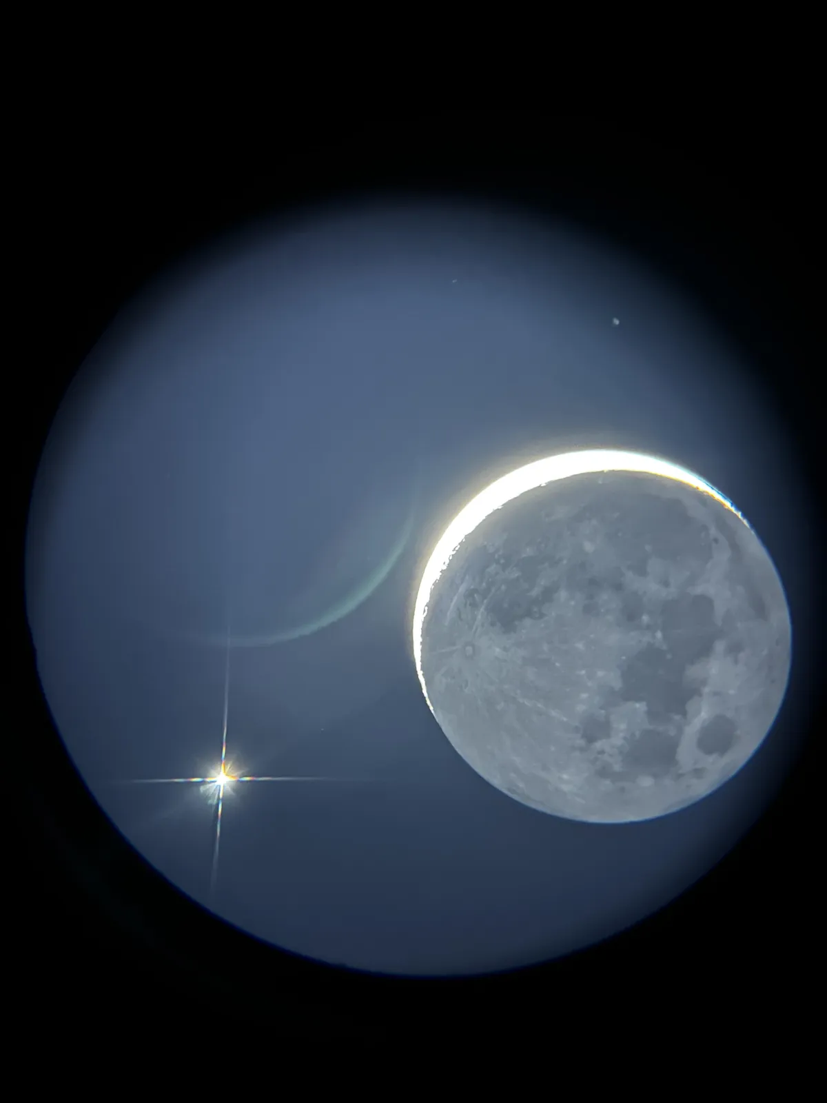 Venus and the Moon.