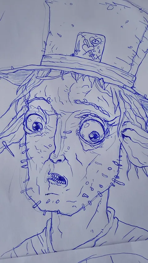 I'm making a small game set in the Alice universe, hand drawn