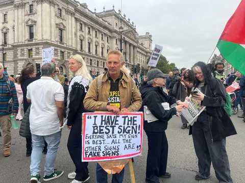 Trump is not welcome in the UK. OC from today’s protest in London