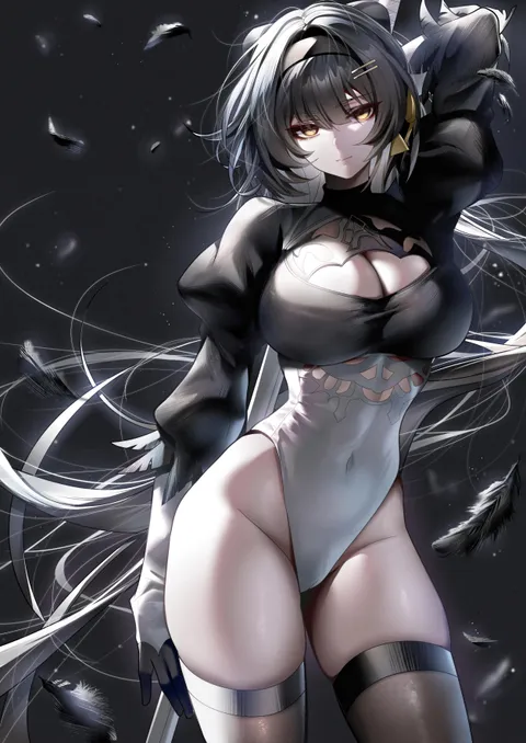 Rover cosplaying as 2B